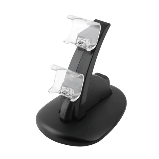Dual USB Charging Stand for Sony Playstation PS4 in Black